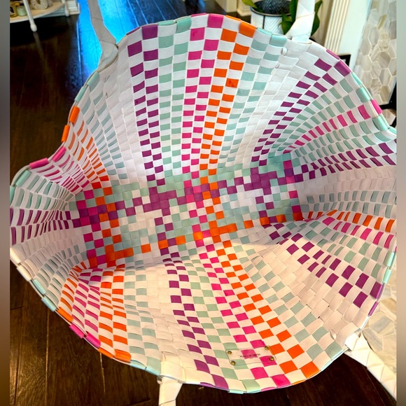 Kate Spade New York Multicolored Woven Limited Edition Tote EUC Approx. 17”x13” - Picture 12 of 15